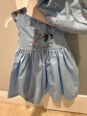 Peter Rabbit Light Blue Girls' Matching Dress Set
